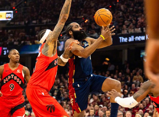 哈登28分5抢断助骑士轻取猛龙，历史第七助攻纪